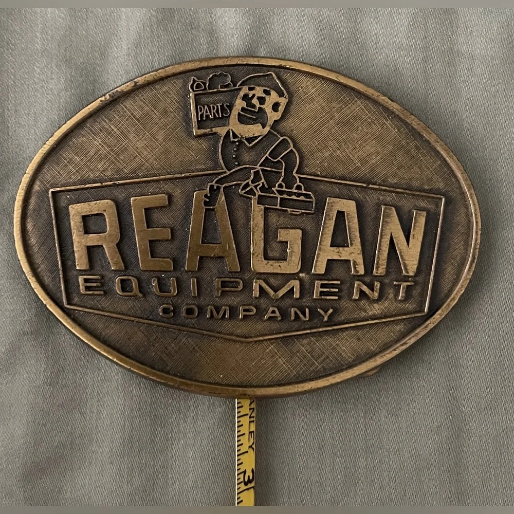 Reagan Equipment Co Inc Vidalia La Louisiana Parts 1980s Vintage Belt Buckle